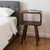 20" Chestnut Solid Wood Open Nightstand