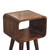 20" Chestnut Solid Wood Open Nightstand