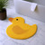 25" Yellow Cotton Rubber Duckie Youthful Bath Rug