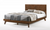 Brown Wood Queen Bed Frame