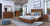 Brown Solid Wood Queen Bed Frame
