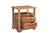 27" Brown Solid Wood Two Drawer Nightstand