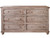 70" Natural Solid Wood Six Drawer Double Dresser