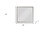 36" Square Wood Framed Mounted Dresser Mirror