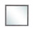 35" Dark Gray Wood Framed Accent Mirror
