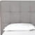 Gray Tufted Linen Blend Upholstered Queen Bed Frame