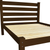 Brown Solid Wood Queen Bed Frame Classic Design