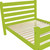 Lime Green Solid Wood Twin Bed Frame Decor