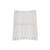 23" White Teak Slat Non Slip Bath Mat