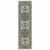 2' X 8' Ivory Oriental Stain Resistant Indoor Outdoor Area Rug - 606114582397