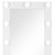 74" White Wood Lighted Freestanding Framed Full Length Mirror