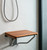 14" X 18" Brown Teak Rectangular Shower Bench