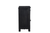 30" Black Solid Wood Distressed One Drawer Nightstand