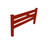 Red Solid Wood Queen Bed Frame Home Accent