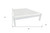 White Solid Wood Queen Bed Frame Modern Style