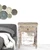 30" White Solid Wood Distressed One Drawer Nightstand