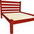 Red Solid Wood Full Bed Frame Home Accent