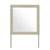 35" Natural Wood Square Frame Mounted Dresser Mirror