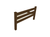 Coffee Solid Wood Twin Bed Frame