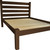 Brown Solid Wood Twin Bed Frame Modern Style