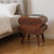 20" Chestnut Solid Wood Two Drawer Nightstand