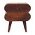 20" Chestnut Solid Wood Two Drawer Nightstand