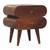 20" Chestnut Solid Wood Two Drawer Nightstand