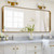 Gold Aluminum Leaning Framed Full Length Mirror