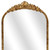 16" Gold Metal Arch Accent Mirror