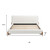 Ivory Solid Wood And Boucle King Bed Frame