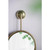 29" Gold Round Iron Framed Accent Mirror