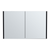 32" Black Wood Floating Bathroom Vanity And Medicine Cabinet With Mirror