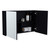 32" Black Wood Floating Bathroom Vanity And Medicine Cabinet With Mirror