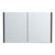 32" Black Wood Floating Bathroom Vanity And Medicine Cabinet With Mirror