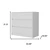 Two Piece White Bedroom Set Home Accent