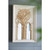 Set of Two 30" White and Gold Wood Framed Accent Mirrors