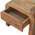 16" Brown Solid Wood One Drawer Nightstand