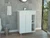 24" Inches White Wood Freestanding Double Door Bathroom Vanity With Sink