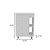 24" Inches White Wood Freestanding Double Door Bathroom Vanity With Sink
