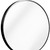 27" Black Aluminum Round Framed Accent Mirror