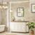 35" Black Metal Floating Framed Bathroom Vanity Mirror