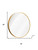 28" Gold Aluminum Round Framed Accent Mirror