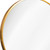 28" Gold Aluminum Round Framed Accent Mirror
