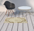 2' X 4' Tan Oriental Stain Resistant Indoor Outdoor Area Rug