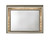 37" Champagne Lighted Wood Framed Mounted Dresser Mirror