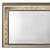 37" Champagne Lighted Wood Framed Mounted Dresser Mirror