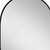 32" Black Aluminum Oval Adjustable Tilting Framed Accent Mirror