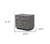 22" Gray Solid and Manufactured Wood Shagreen Three Drawer Nightstand