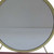 19" Brass Round Metal Framed Freestanding Mirror Metal, Mirror, Upholstery, Composite Wood Decor