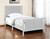 Gray And White Reversible Solid Wood Twin Bed Frame